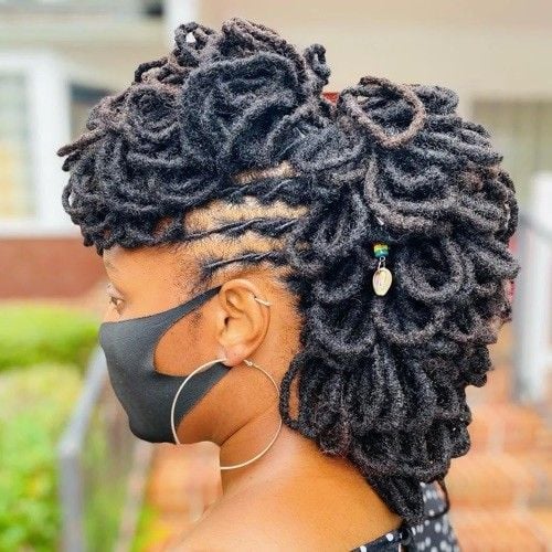Glamorous Loc Mohawk