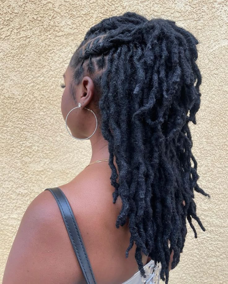  Half-Up Half-Down Locs