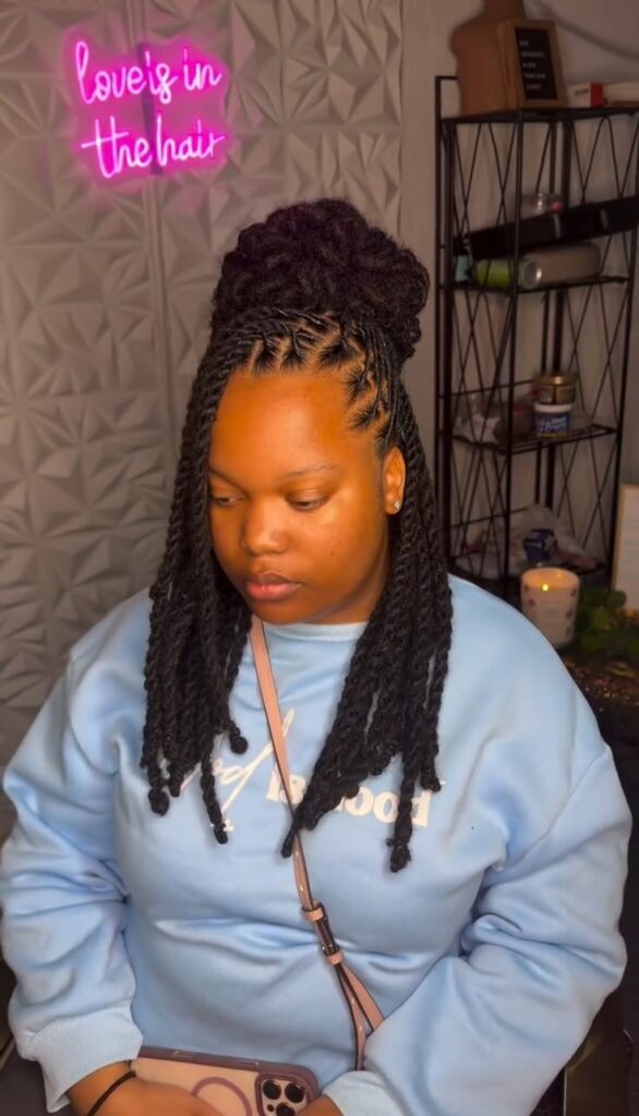 Half-Up Half-Down Regal Locs