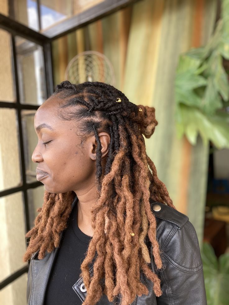 Half-Up Loc Bun
