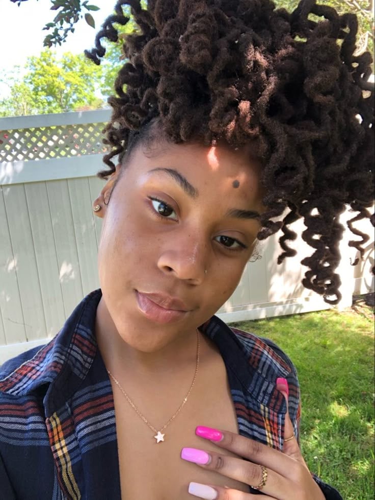High Curly Ponytail