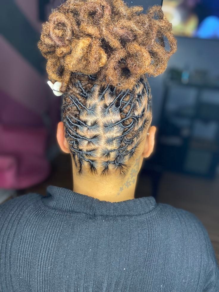 High Puff Loc Style