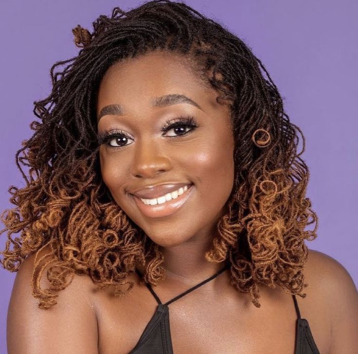  Loose Shoulder-Length Locs with Soft Waves