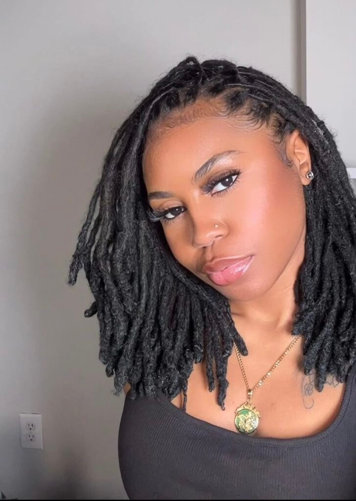 Side-Parted Loc Bob