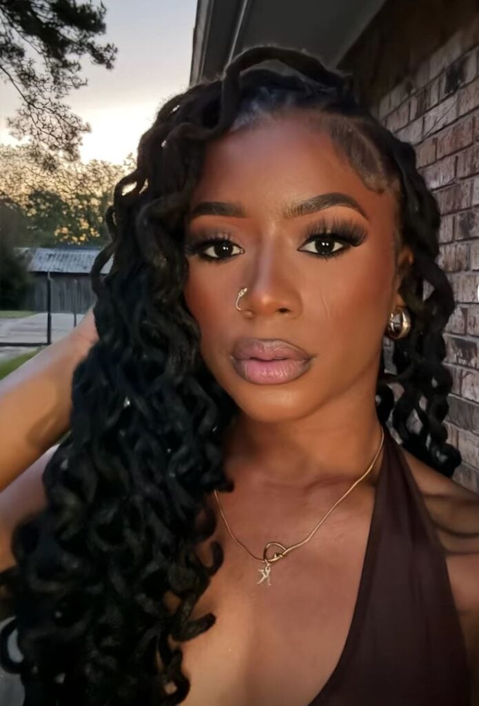 Side-Swept Hollywood Locs