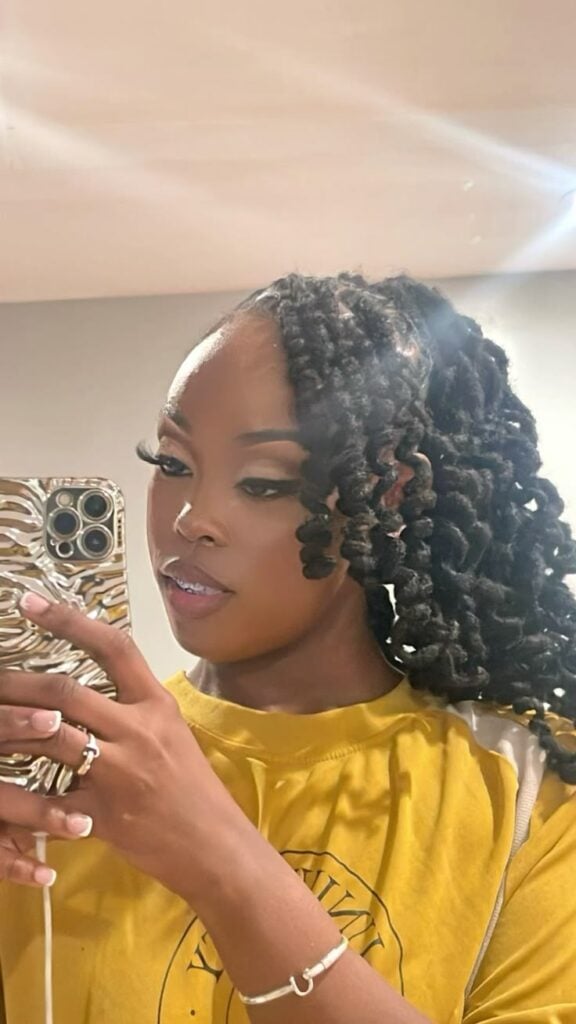  Soft Curly Loc Ponytail