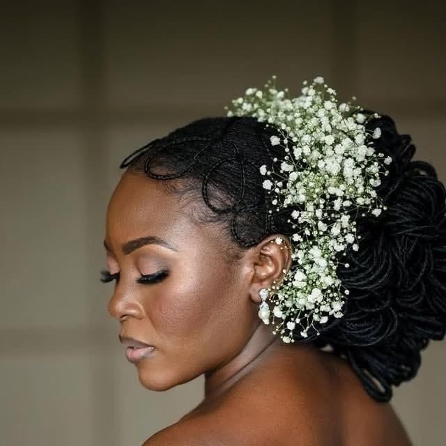 Sophisticated Floral Updo