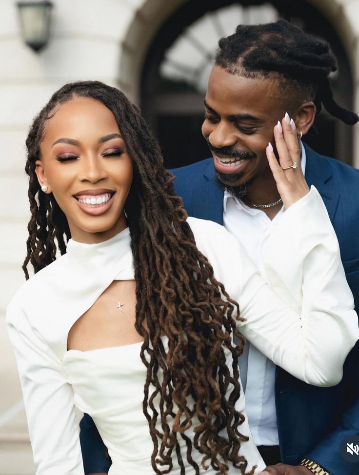 Long Flowing Bridal Locs