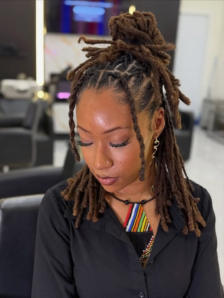 Cute Everyday Loc Styles for Women