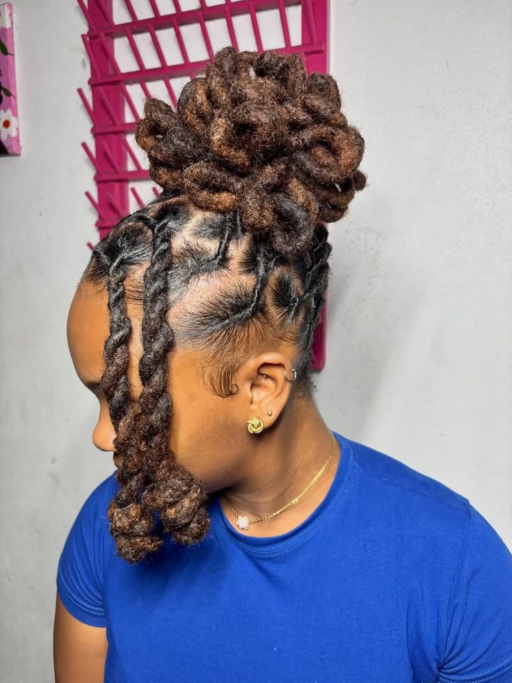 Elegant Loc Updo