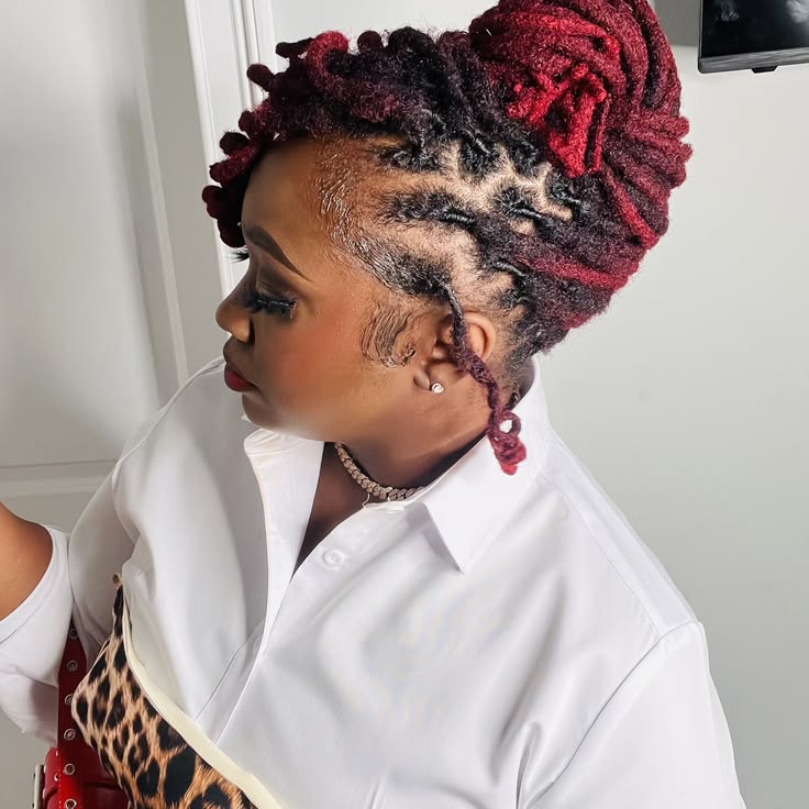 Elegant French Roll Loc Style