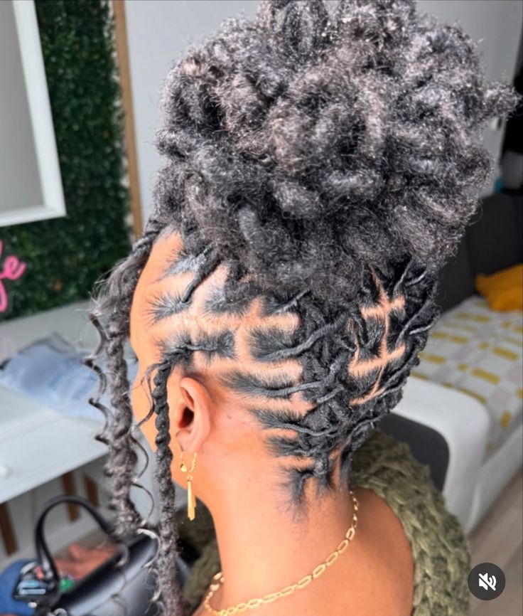 Glamorous Full Loc Updo