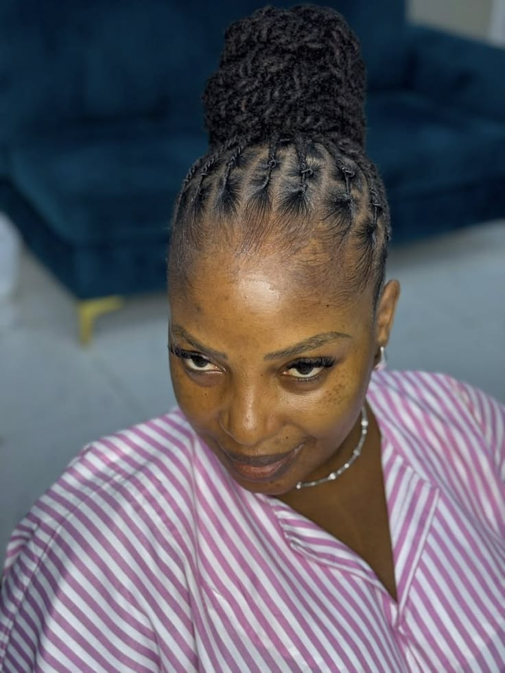 Glamorous Loc Top Knot