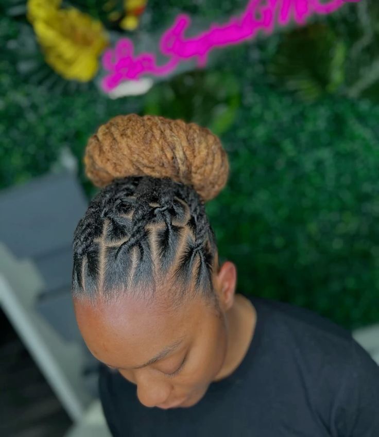 High Crown Loc Bun