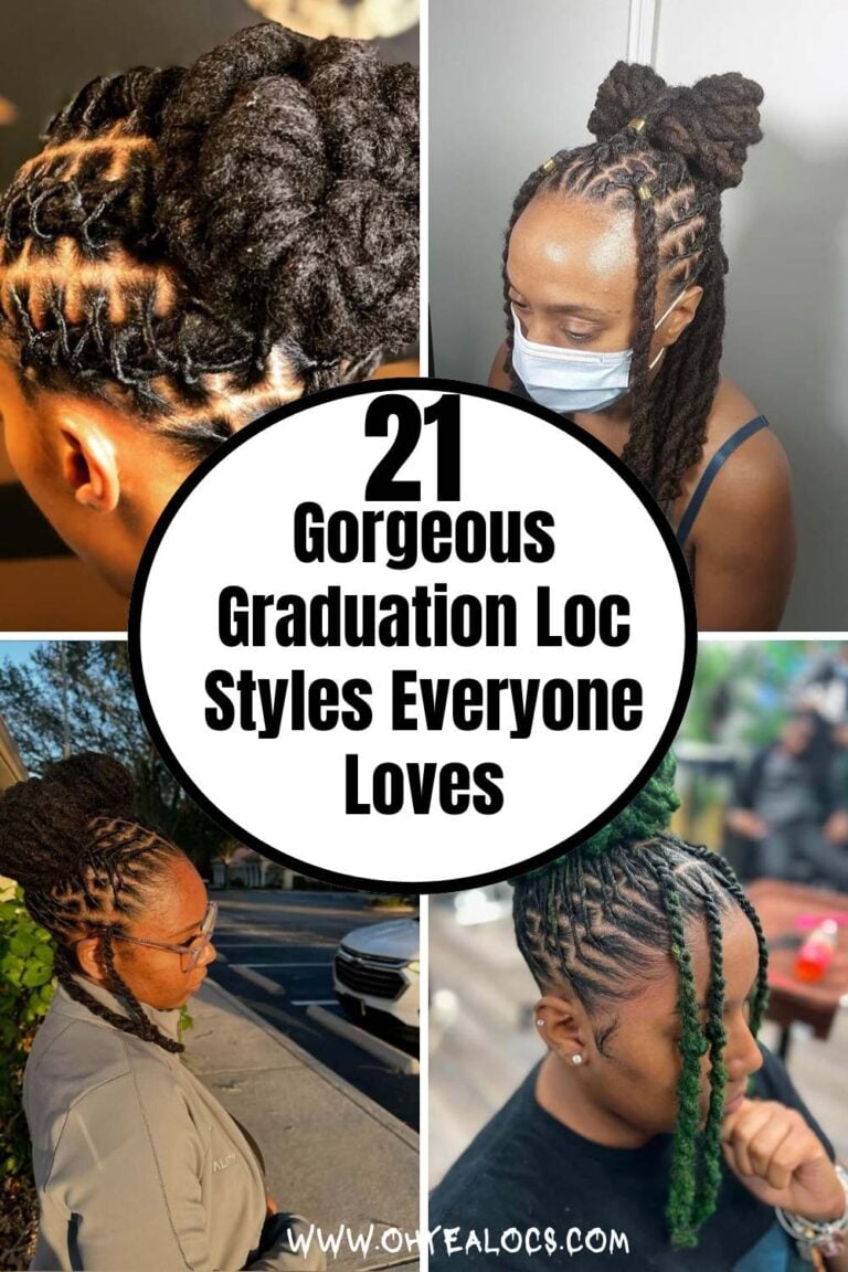 four - grid locs image and text overlay 21 Gorgeous Graduation Loc Styles Everyone Loves