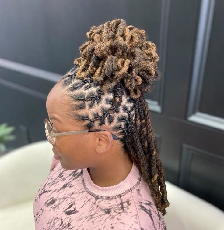 Half-Up Half-Down Birthday Loc Style