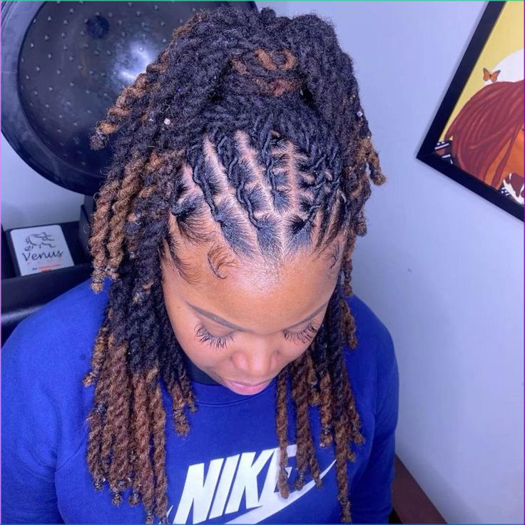 Half-Up Half-Down Loc Style