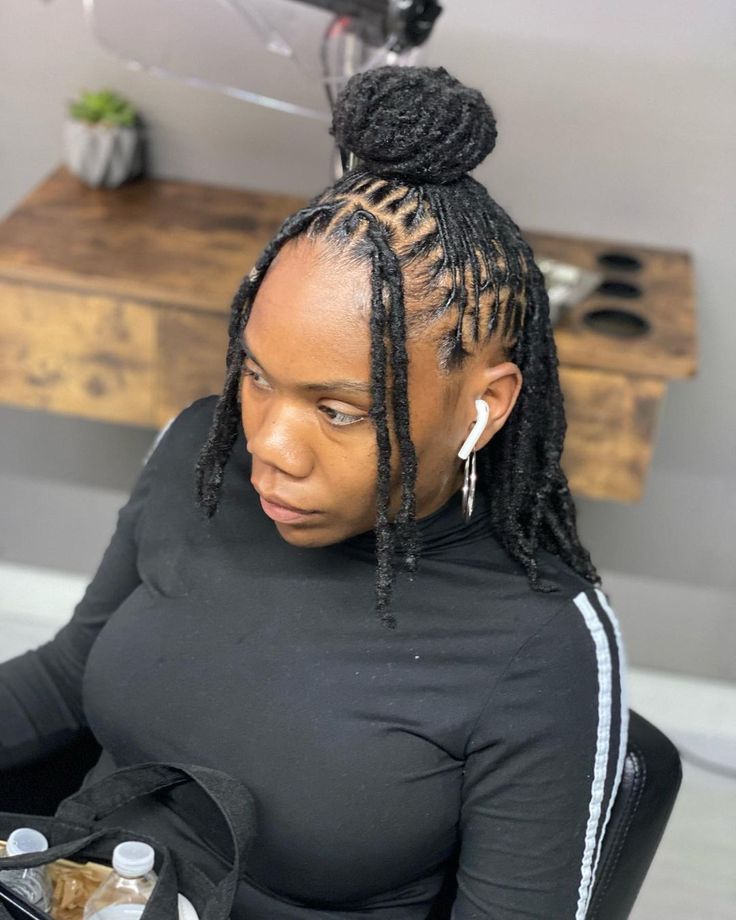 Half-Up, Half-Down Locs