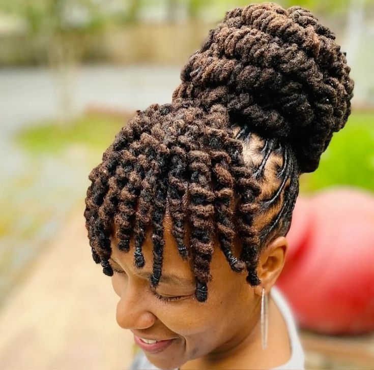 High Crown Loc Bun