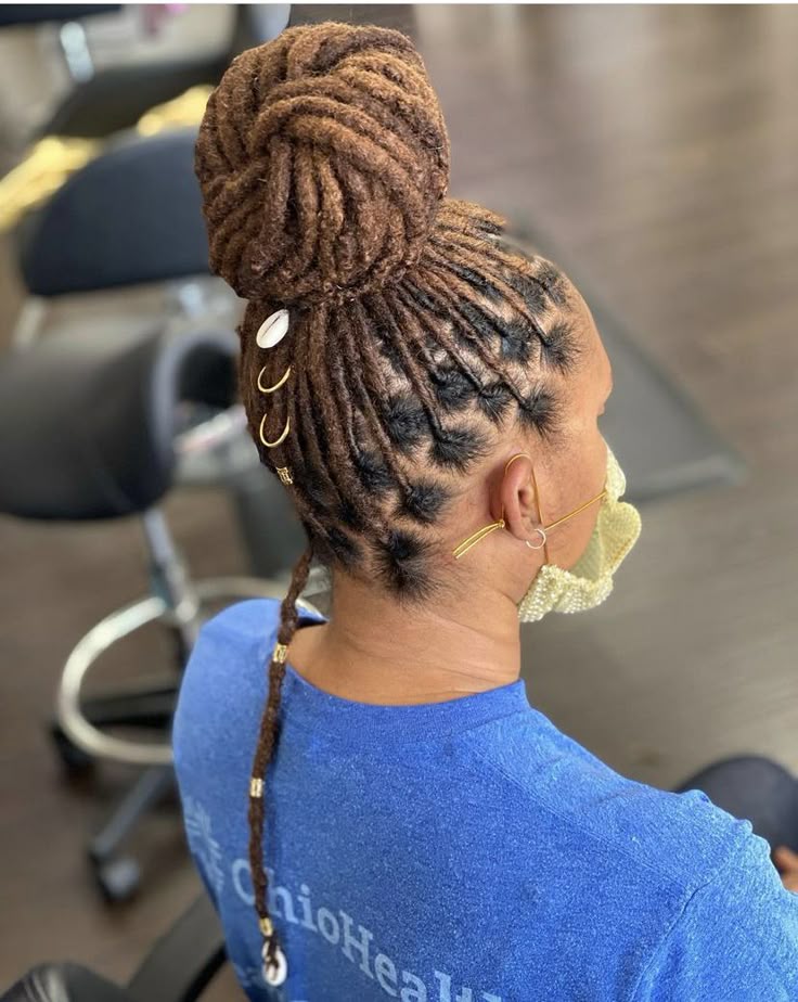 High Loc Bun