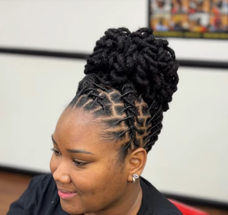 Layered Loc Updo