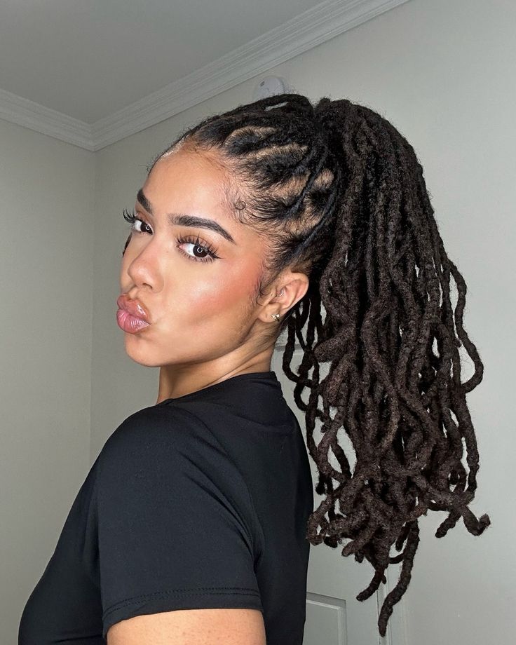 Loc Ponytail with Volume