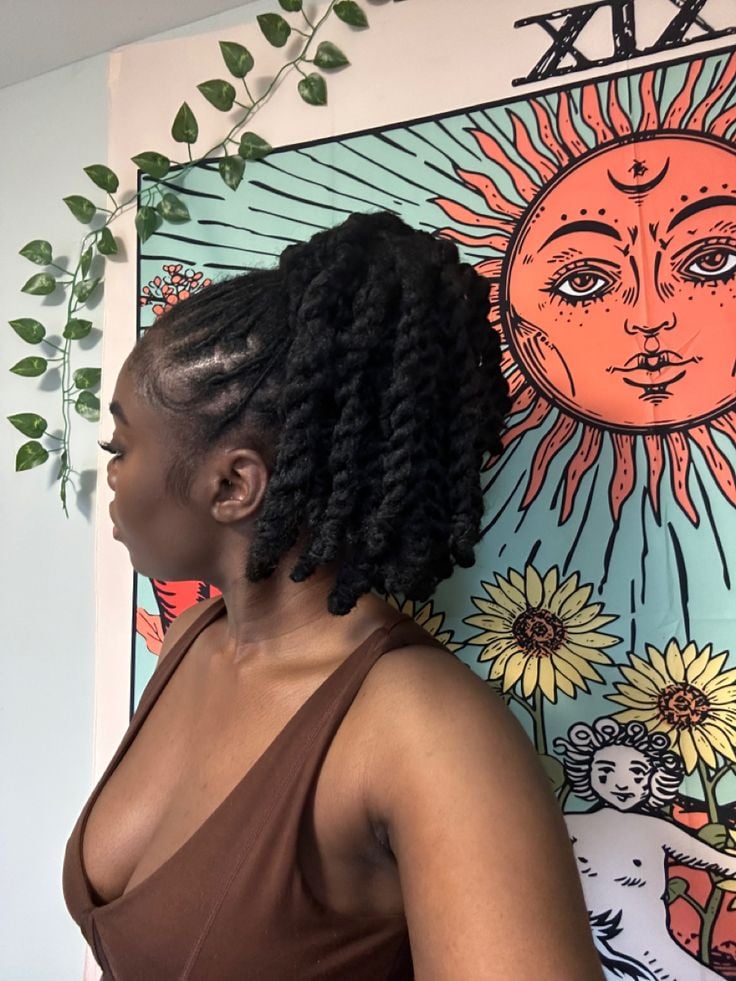 Beach-Friendly Loc Ponytail