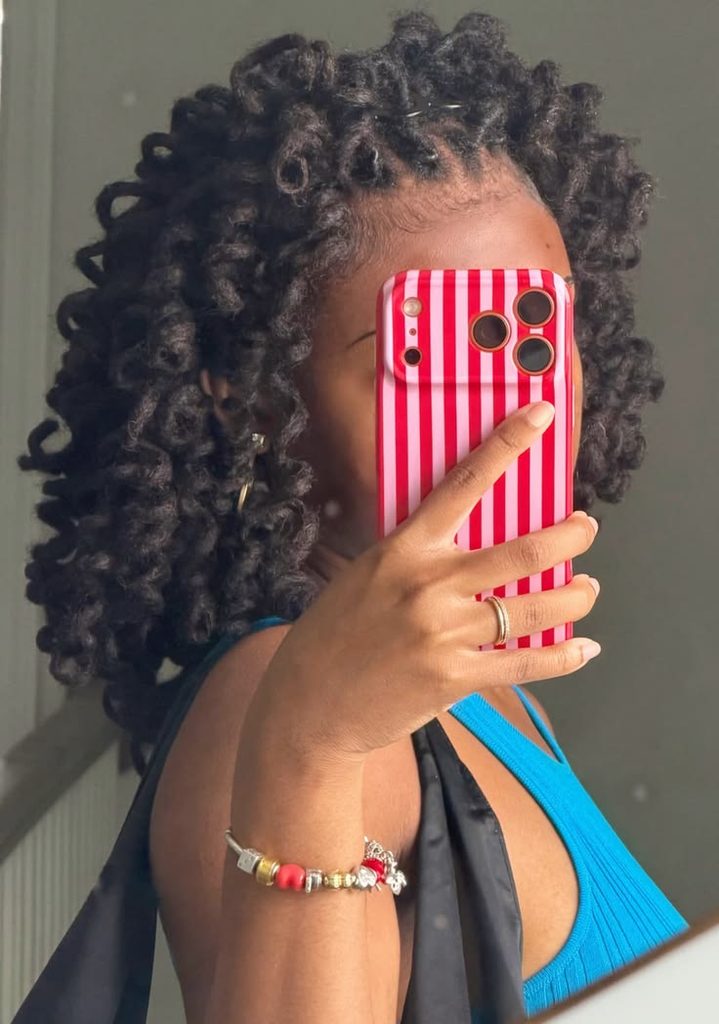Locs With Soft Barrel Curls