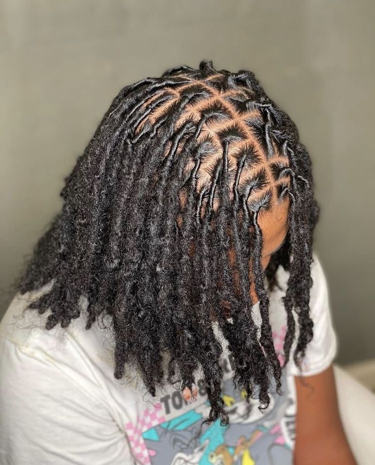 Locs With a Middle Part
