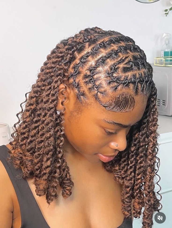 Locs With a Simple Front Twist