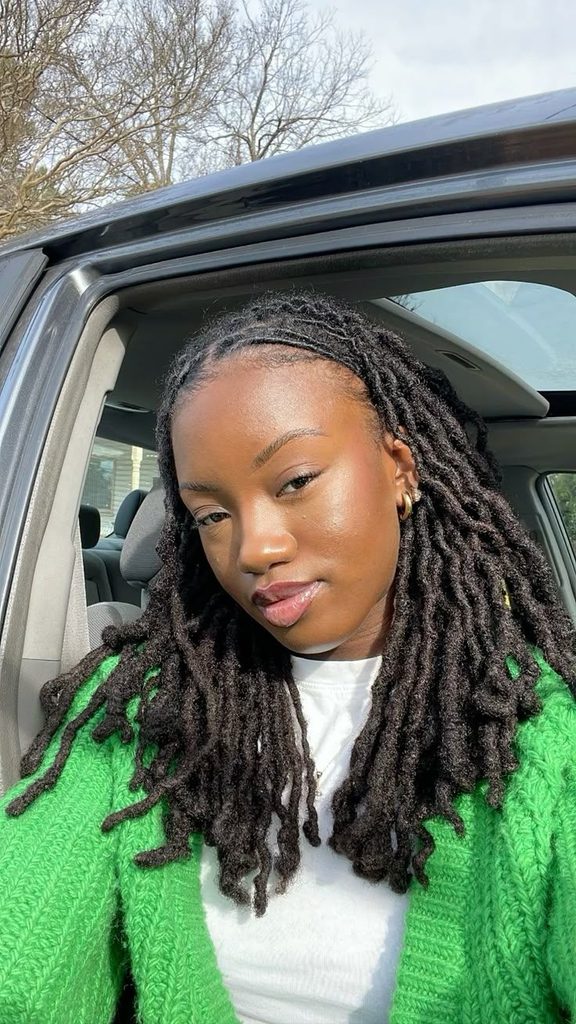  Locs With a Soft Middle Part