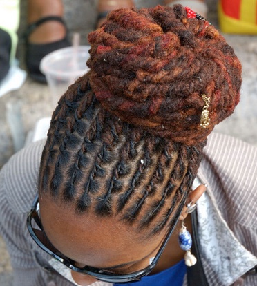 Wrapped Loc Bun