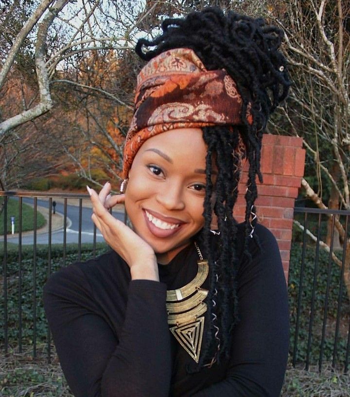 Locs with Headwrap