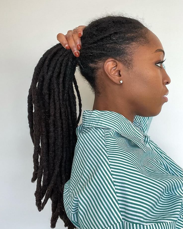Long Goddess Loc Ponytail