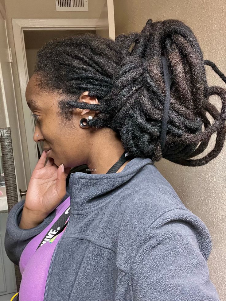 Loose Loc Bun