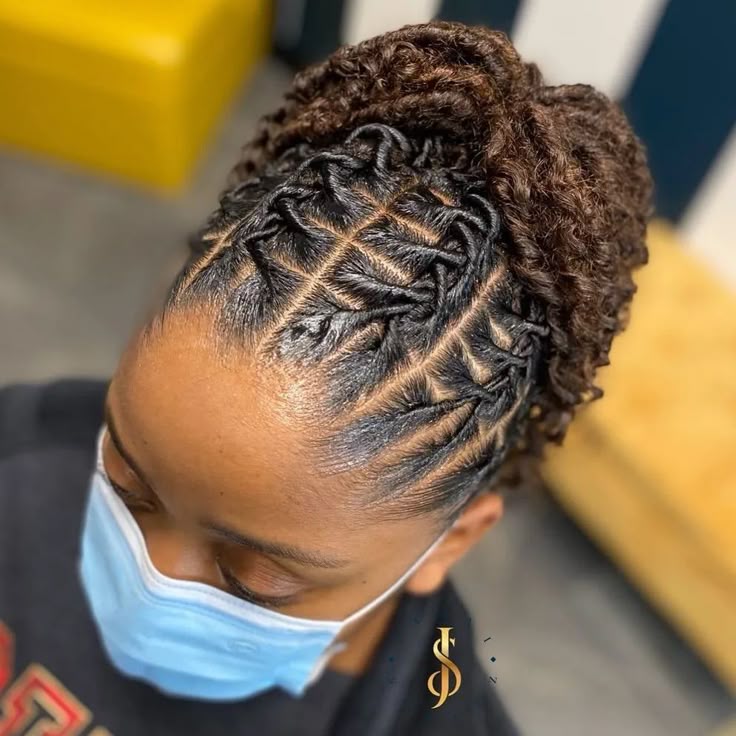 Low Twisted Loc Ponytail
