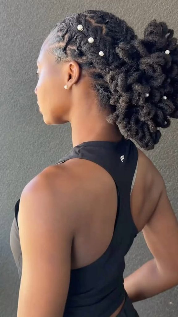 Romantic Loc Updo