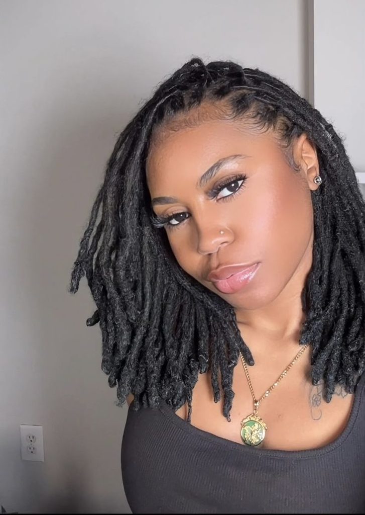 Side-Parted Loc Bob