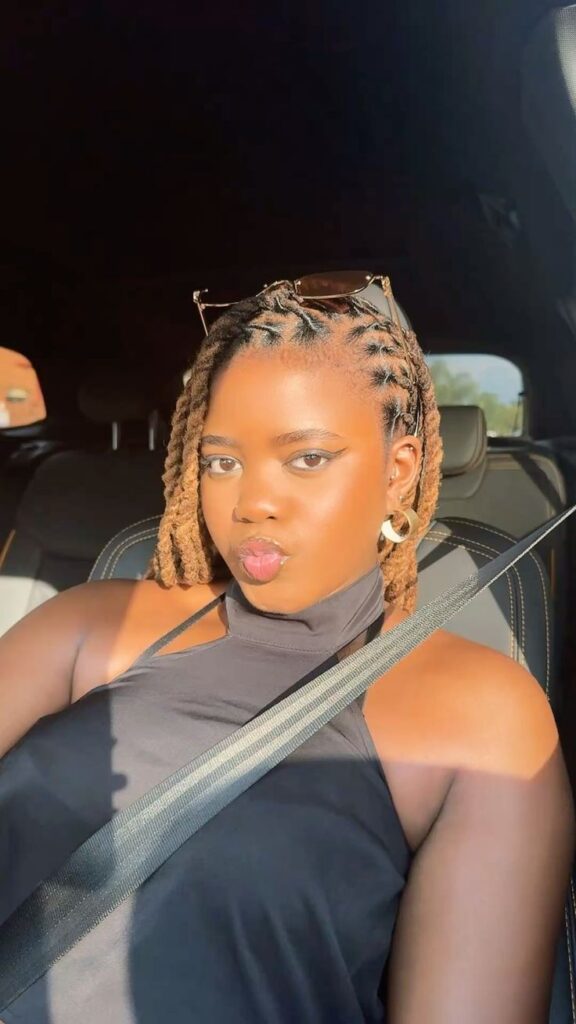 Side-Parted Loc Style