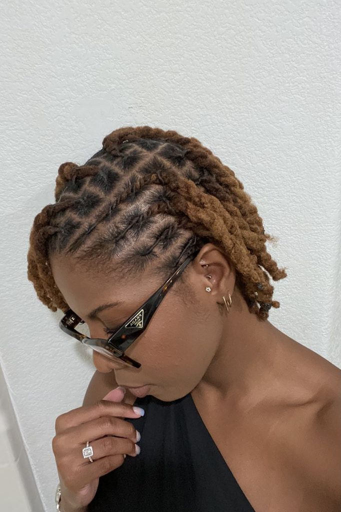 Locs With a Simple Side Twist