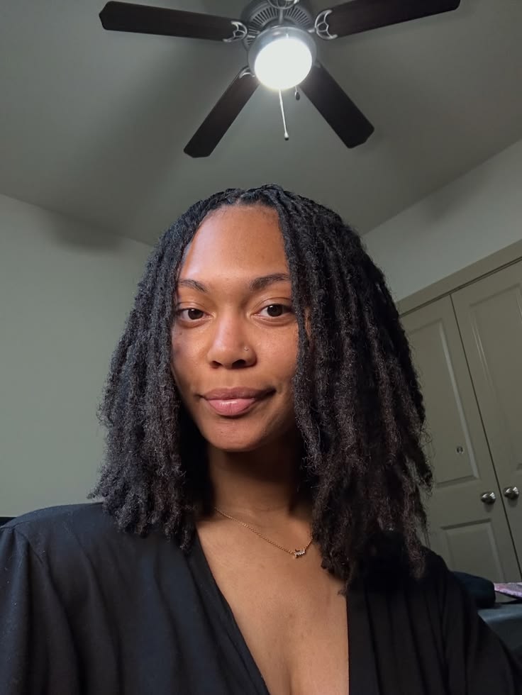 Soft Locs With a Center Part
