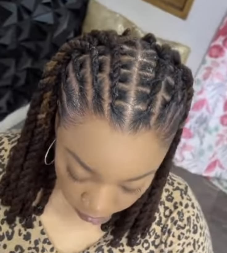 Twisted Loc Crown