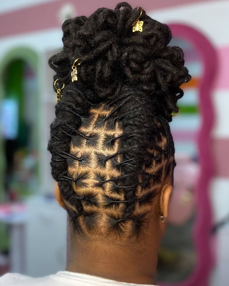 Twisted Loc Updo