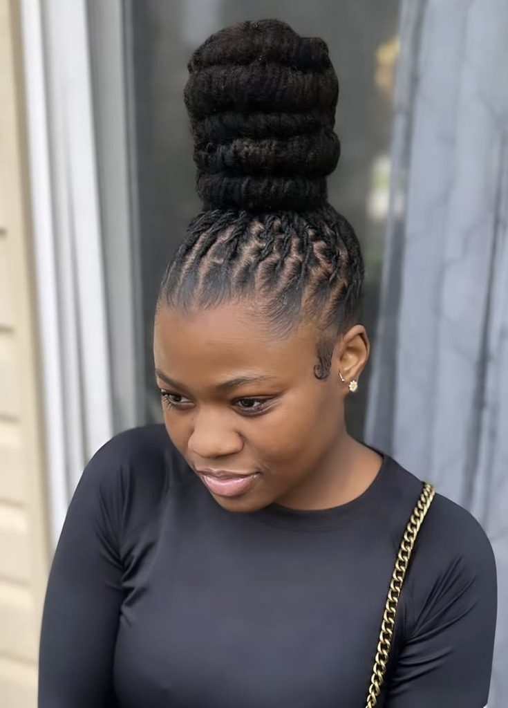 Wrapped Loc Bun