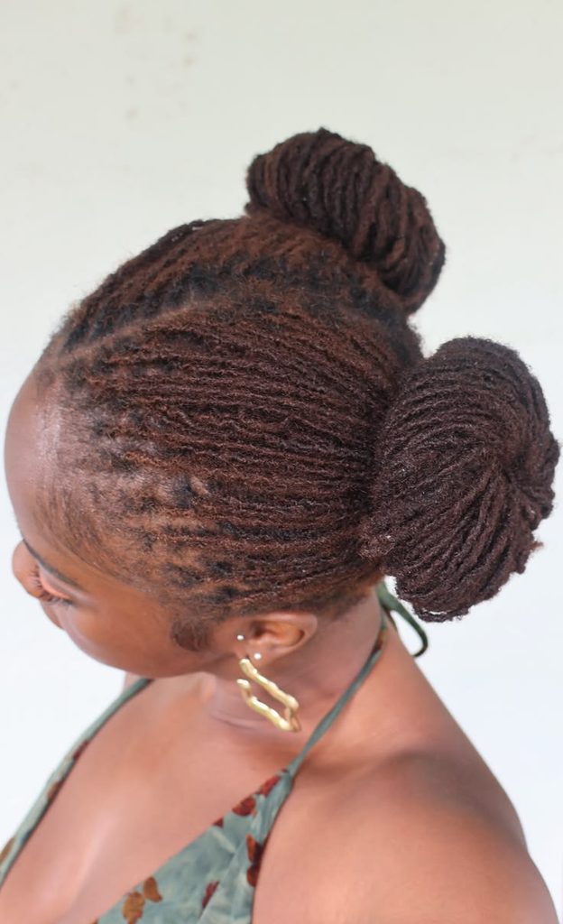 Loose Loc Space Buns