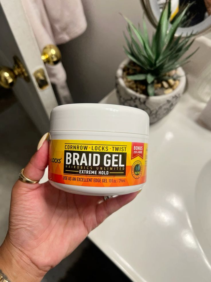 13.4 oz No-Flake Extra Hold Braid, Twist and Loc Gel