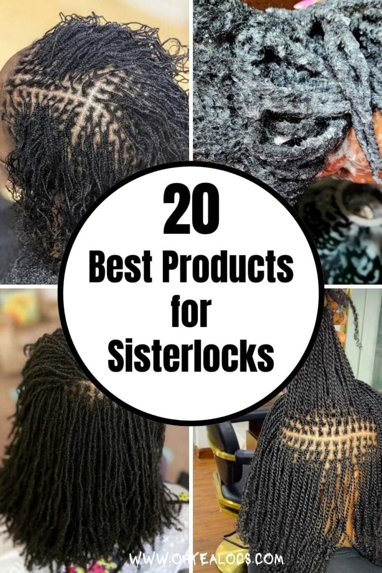 four grid locs images and text overlay 20 Best Products for Sisterlocks