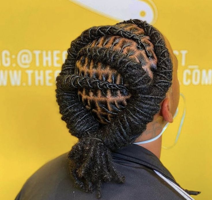 Barrel-Style Loc Updo