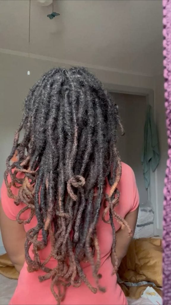 Flattening Can Become More Noticeable When Your Locs Are Dry