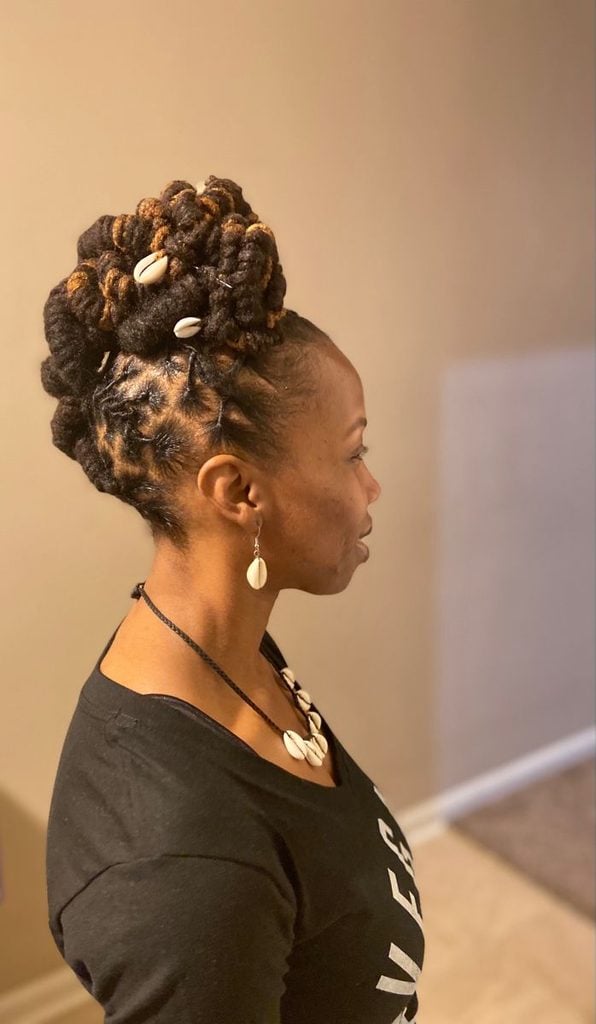Crown Loc Updo